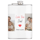 パパパーソナライズされたフラスコ | 父の日のプレゼント フラスク (正面)