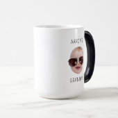 パパパーソナライズされたベビープレゼント用誕生日写真 モーフィングマグカップ (正面右)