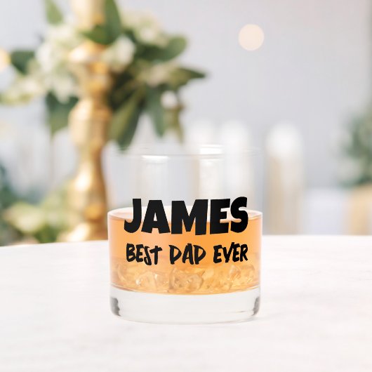 パパパーソナライズされたモノグラミングウイスキー眼鏡ガラス ウイスキーグラス (インサイチュ (ウェディング))