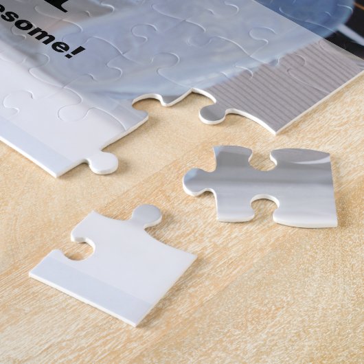 パパパーソナライズされた写真お父さんの日ギフトアイディア ジグソーパズル (側面)