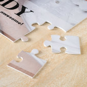 パパパーソナライズされた写真お父さんの日ギフトアイディア ジグソーパズル (側面)