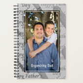 パパパーソナライズされた写真父の日の整理 プランナー手帳 (正面)