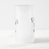 パパパーソナライズされた燃料曇りガラス製マグカップ フロストグラスビールジョッキ (中央)