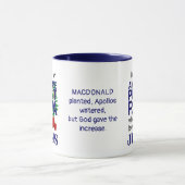 パパパーソナライズされた素晴らしーはイエスを愛する マグカップ (中央)