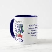 パパパーソナライズされた素晴らしーはイエスを愛する マグカップ (正面左)