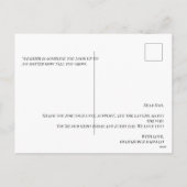 パパパーソナライズされた、おじいちゃん、または夫のあいさつ シーズンポストカード (裏面)