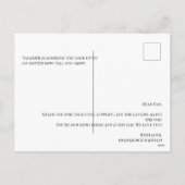 パパパーソナライズされた、おじいちゃん、または夫のあいさつ シーズンポストカード (裏面)