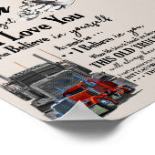 パパパーソナライズされたNevの息子のトラック運転手のポスター ポスター (角)