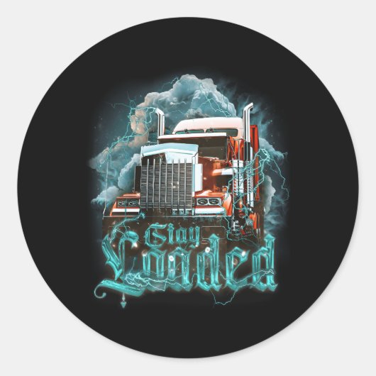 パパビッグリグセミトレーラートラック用トラックドライバー ラウンドシール (正面)