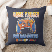 パパビデオゲーマーおもしろい引用文 クッション (ブランケット)