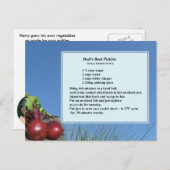 パパビーズピックズレシピポストカード ポストカード (正面/裏面)