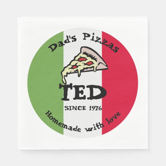 パパピザ スタンダードランチョンナプキン (正面)