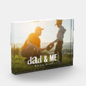 パパファミリーフォトカスタムタイポグラフィ野球 フォトブロック (左)