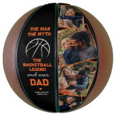パパファーザーズDay 4 Photo Keepsake バスケットボール (縦)