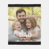 パパフォトが決定 フリースブランケット (正面)