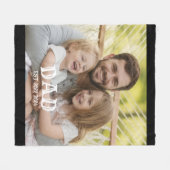 パパフォトが決定 フリースブランケット (正面(横))