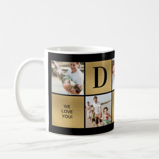 パパフォトコラージコーヒーマグ コーヒーマグカップ (左)