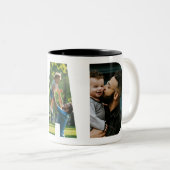 パパフォトコラージュの父の日 ツートーンマグカップ (正面右)