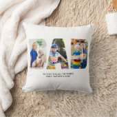 パパフォトコラージュ写真レター切り出し クッション (ブランケット)