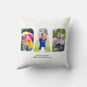 パパフォトコラージュ写真レター切り出し クッション (裏面)