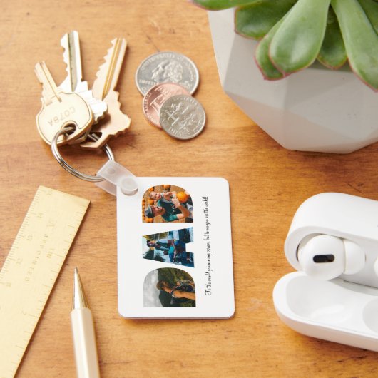 パパフォトコラージュKeychain for Father's day キーホルダー (デスク)