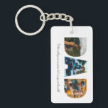 パパフォトコラージュKeychain for Father's day キーホルダー<br><div class="desc">これは、フォトコラージュを持つキーチェーンで、パパメッセージと共に単語のメッセージをカスタム綴る。これは父の日、彼の誕生日、またはクリスマスのためのパパのための完璧な贈り物である。</div>