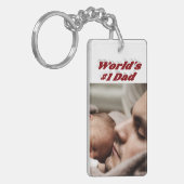 パパフォトブルゴーニュ文字 キーホルダー (正面左)