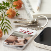 パパフォトブルゴーニュ文字 キーホルダー (正面右)