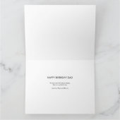 パパフォトレター切り出し誕生日カード カード (内部)