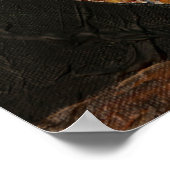 パパフクロウ、鳥の賢い羽 ポスター (角)