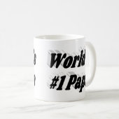 パパブラックハーフ文字 コーヒーマグカップ (正面右)