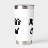 パパブラック文字ファーズデイ 保温保冷タンブラー (左面)