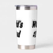 パパブラック文字ファーズデイ 保温保冷タンブラー (右面)