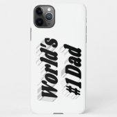 パパブラック文字ファーズデイ iPhoneケース (裏面)