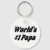 パパブラック文字 キーホルダー (裏面)