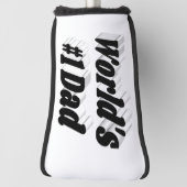 パパブラック文字 ゴルフヘッドカバー (回転90)