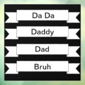 パパブルウィンドウデカール ウィンドウサイン (シート3)