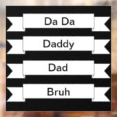 パパブルウィンドウデカール ウィンドウサイン (シート2)