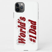 パパブルゴーニュ文字ファーザーズ・デイ iPhoneケース (裏面)