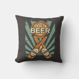 パパブルーストリップコールドビール クッション