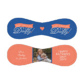 パパブルーハッピーパパの日の写真野球 野球ボール (パネル)