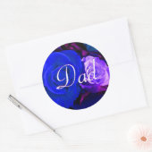 パパブルーパープルバラシール ラウンドシール (封筒)