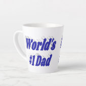 パパブルー文字ファーザーズ・デイ カフェラテマグ (左アングル)