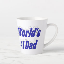 パパブルー文字ファーザーズ・デイ カフェラテマグ