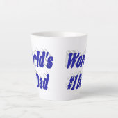 パパブルー文字ファーザーズ・デイ カフェラテマグ (正面)