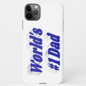 パパブルー文字ファーザーズ・デイ iPhoneケース (裏面)