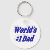 パパブルー文字 キーホルダー (正面)