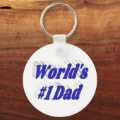 パパブルー文字 キーホルダー (正面)