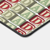 パパブロックパターンファーザーパパテーマ デスクマット (コーナー)