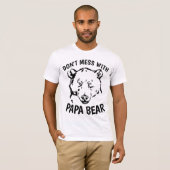 パパベアに手を出すな Tシャツ (正面フル)